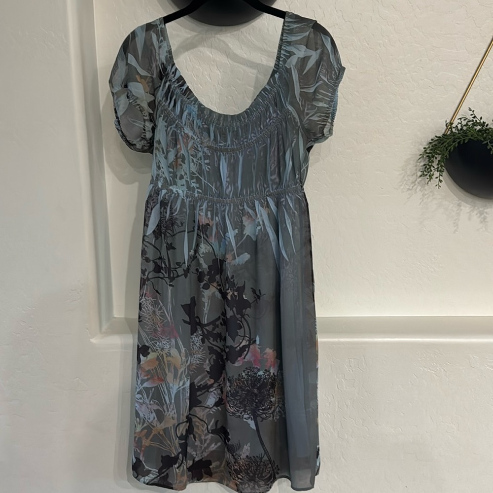Sheer dress with slip